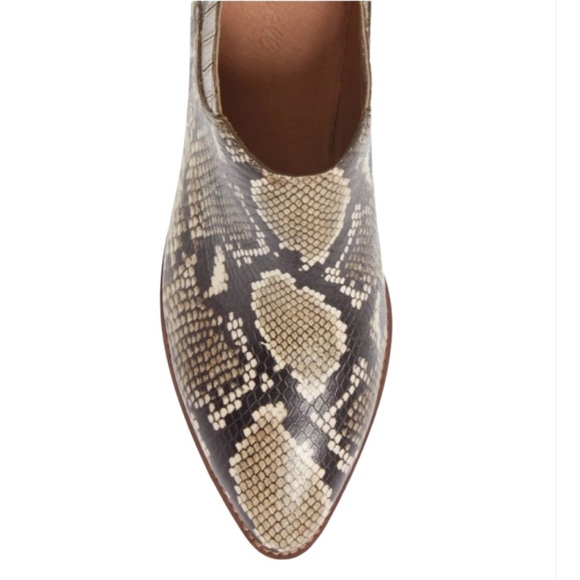 NWT-Madewell Sonia Leather Snakeskin Chelsea Boot - Picture 3 of 4